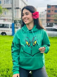 Buzo Unisex Grinch Verde Talla M