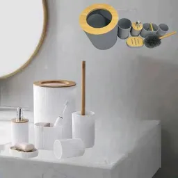 Juego De Baño De 6 Piezas Diseño Minimalista
