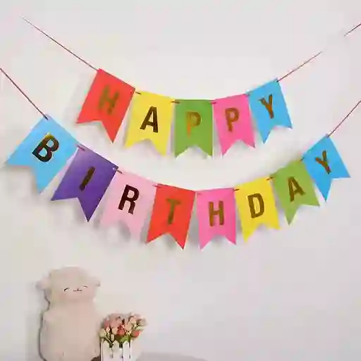 Banderin Cumpleaños Colores