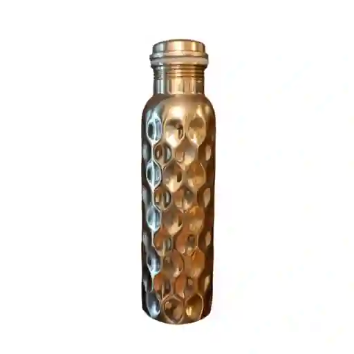 Botella De Cobre Martillada Grande 900ml