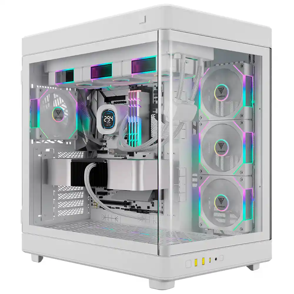 Caja E-atx Gamer Gamdias Neso P1 Pro Argb (blanco)