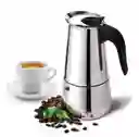 Cafetera Italiana Espresso Maker Acero Quirurgico 9 Tazas Color Plata