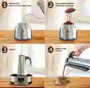 Cafetera Italiana Espresso Maker Acero Quirurgico 9 Tazas Color Plata