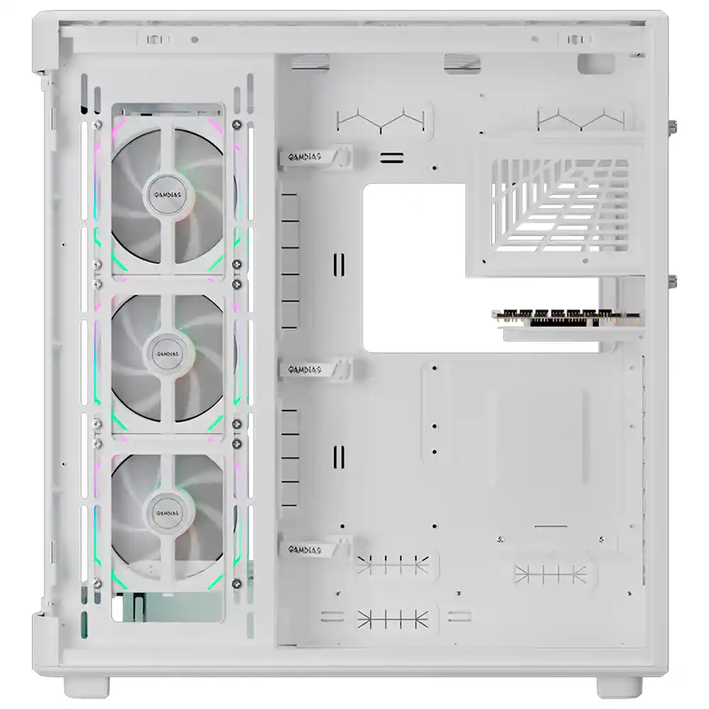 Caja E-atx Gamer Gamdias Neso P1 Pro Argb (blanco)