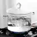 Olla De Vidrio Con Tapa 1.5 Litros Saludable De Borosilicato