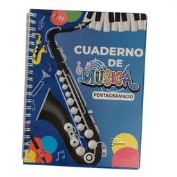 Cuaderno Argollado Pentagramado De Musica 40hj