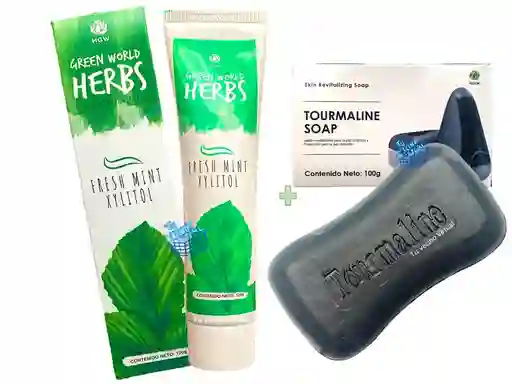 Crema Dental Y Jabon Tourmaline Hgw