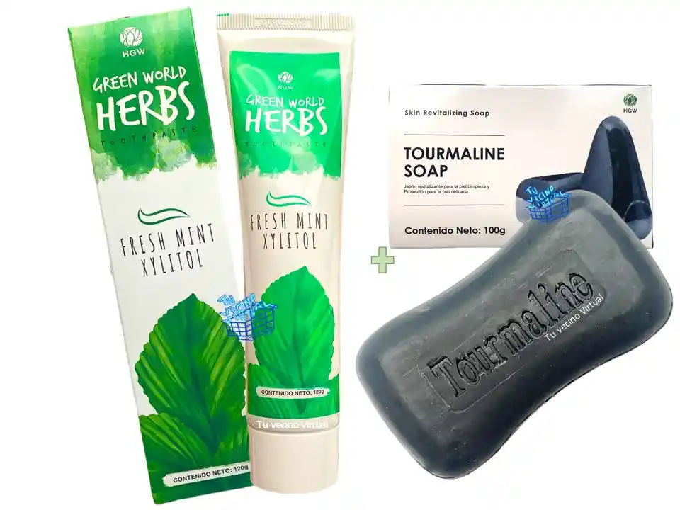 Crema Dental Y Jabon Tourmaline Hgw