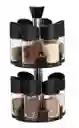Especiero Condimenteros 2 Niveles Set 12 Envases Giratorio