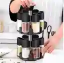 Especiero Condimenteros 2 Niveles Set 12 Envases Giratorio