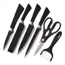Set De Cuchillos Tijeras Y Pelador Utencilios De Cocina
