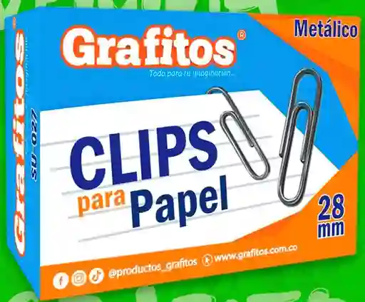 Clips Para Papel/grafitos Metálicos 28mm