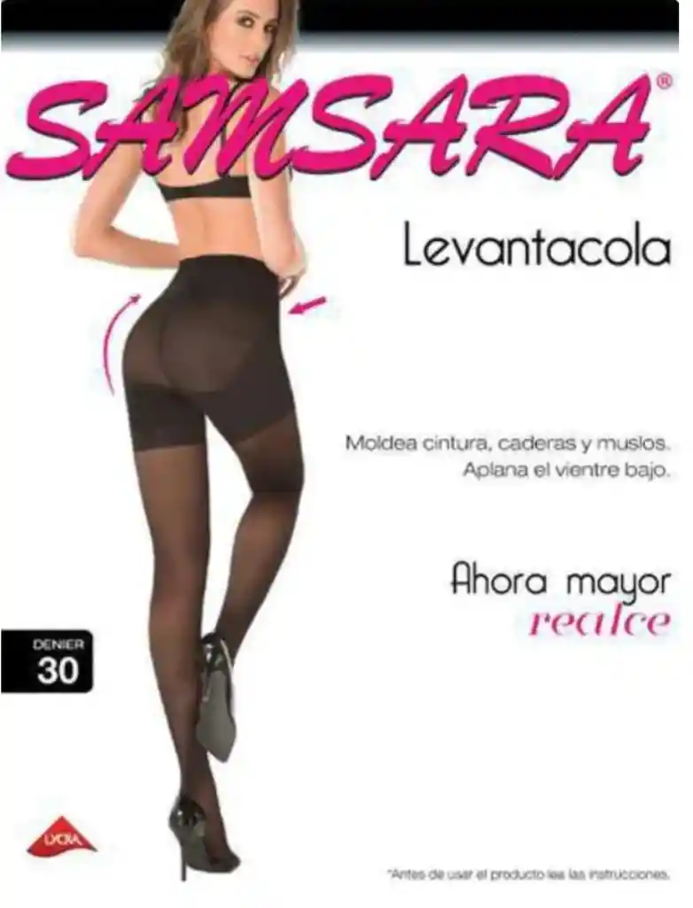 Medias Veladas Samsara Levantacola Color Negro Talla M