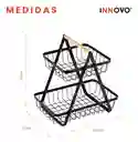 Organizador De Frutas Verduras Alimento Frutero 2 Niveles Innovo Home