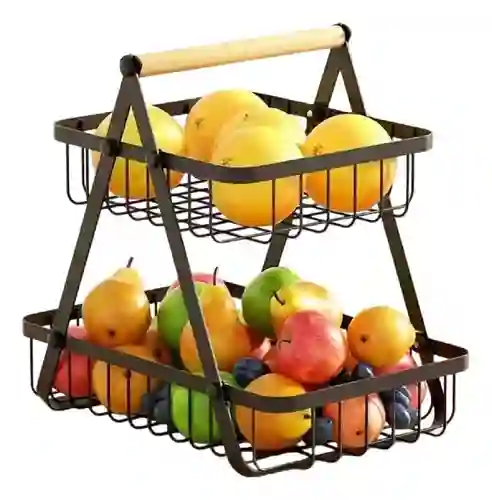 Organizador De Frutas Verduras Alimento Frutero 2 Niveles Innovo Home