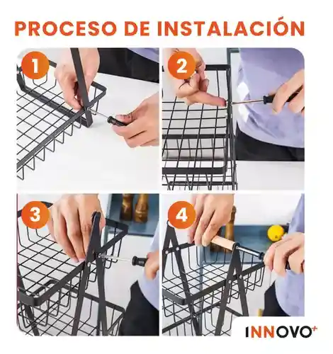 Organizador De Frutas Verduras Alimento Frutero 2 Niveles Innovo Home