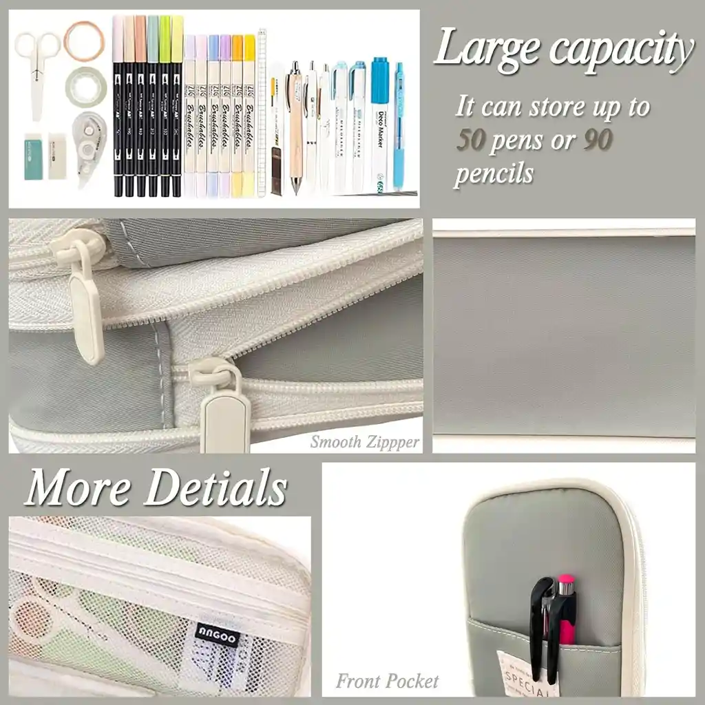 Cartuchera Organizador Colores Lapices Grande Plegable