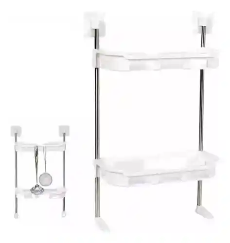 Organizador De Baño Cocina 2 Niveles Basic Innovo Home Blanco Armable