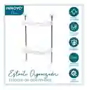 Organizador De Baño Cocina 2 Niveles Basic Innovo Home Blanco Armable