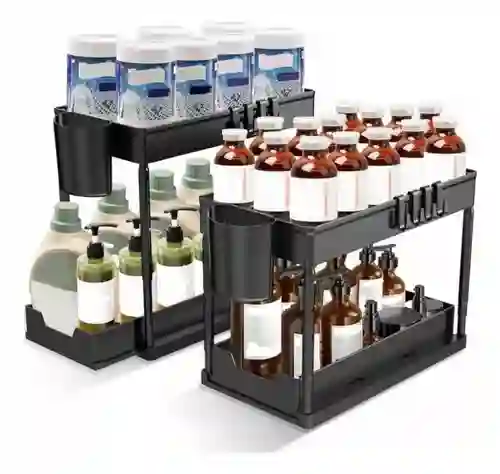 Organizador Multifuncional Para Hogar 2 Niveles Baño Cocina Innovo Home