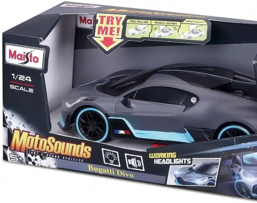 Carro A Escala 1/24 Bugatti Divo Luces Y Sonido Maisto