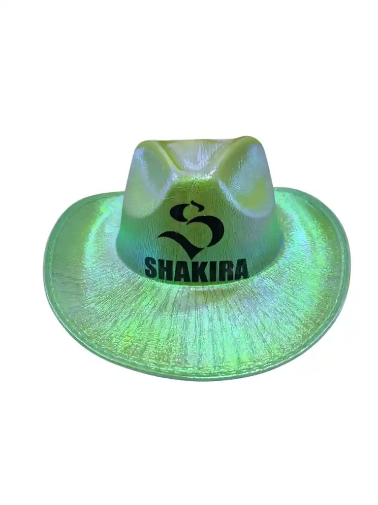 Sombrero Tornasol Concierto Shakira Cantante Fiesta Verde