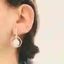 Aretes De Plata Con Perlas Nacarada