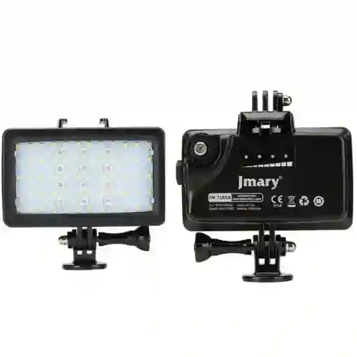 Luces Led Para Videos Recargable 5000lux Ipx8 Jmary Fm-72rgb