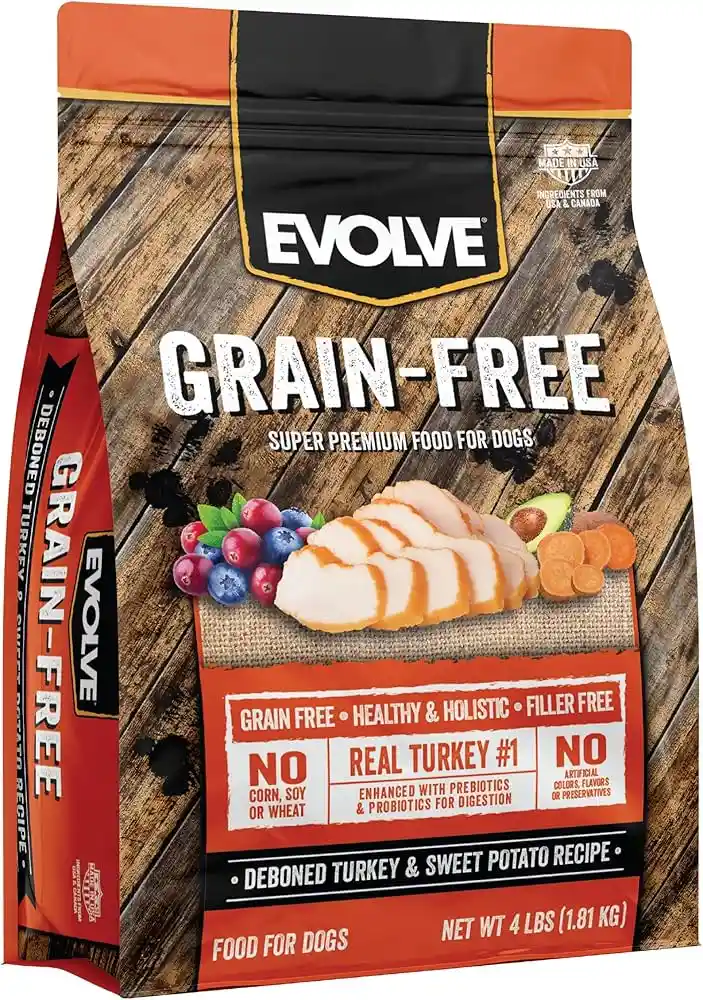 Evolve Grain Free Dog Adult Turkey 4 Lb - 1.81 Kg