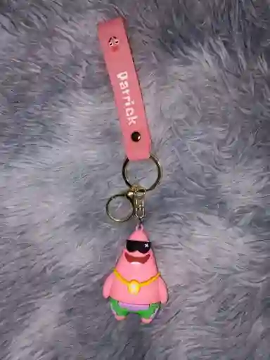 Llavero Silicona Largo Patricio Bob Esponja