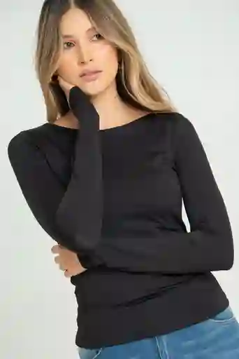 Top Montrose Color Negro Talla L