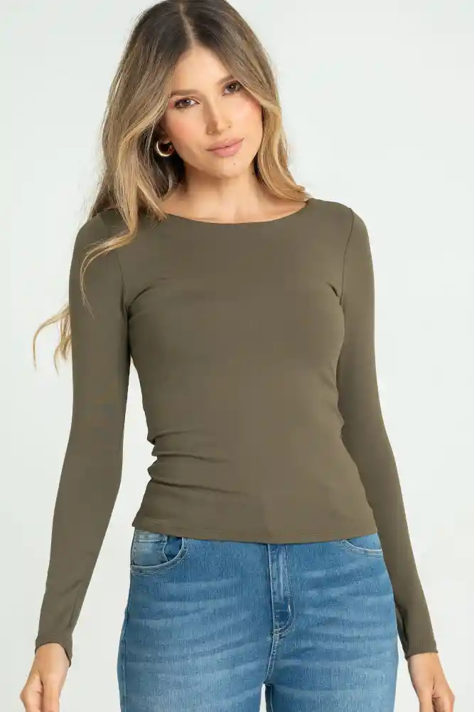 Top Montrose Color Verde Militar Talla Xl