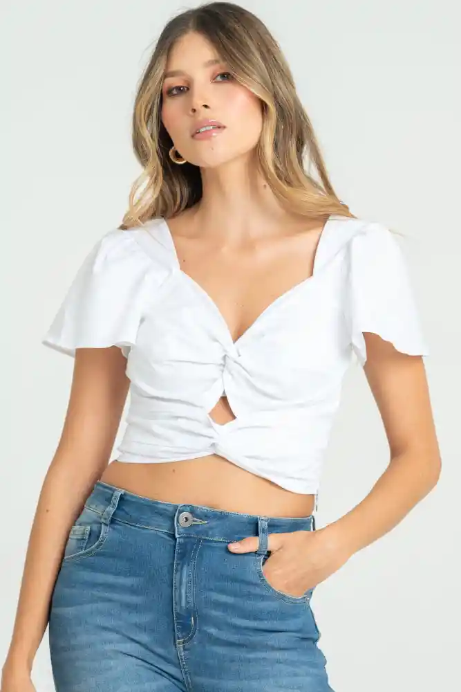 Blusa Macarena Color Blanco Talla M