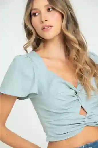 Blusa Macarena Color Verde Marino Talla M