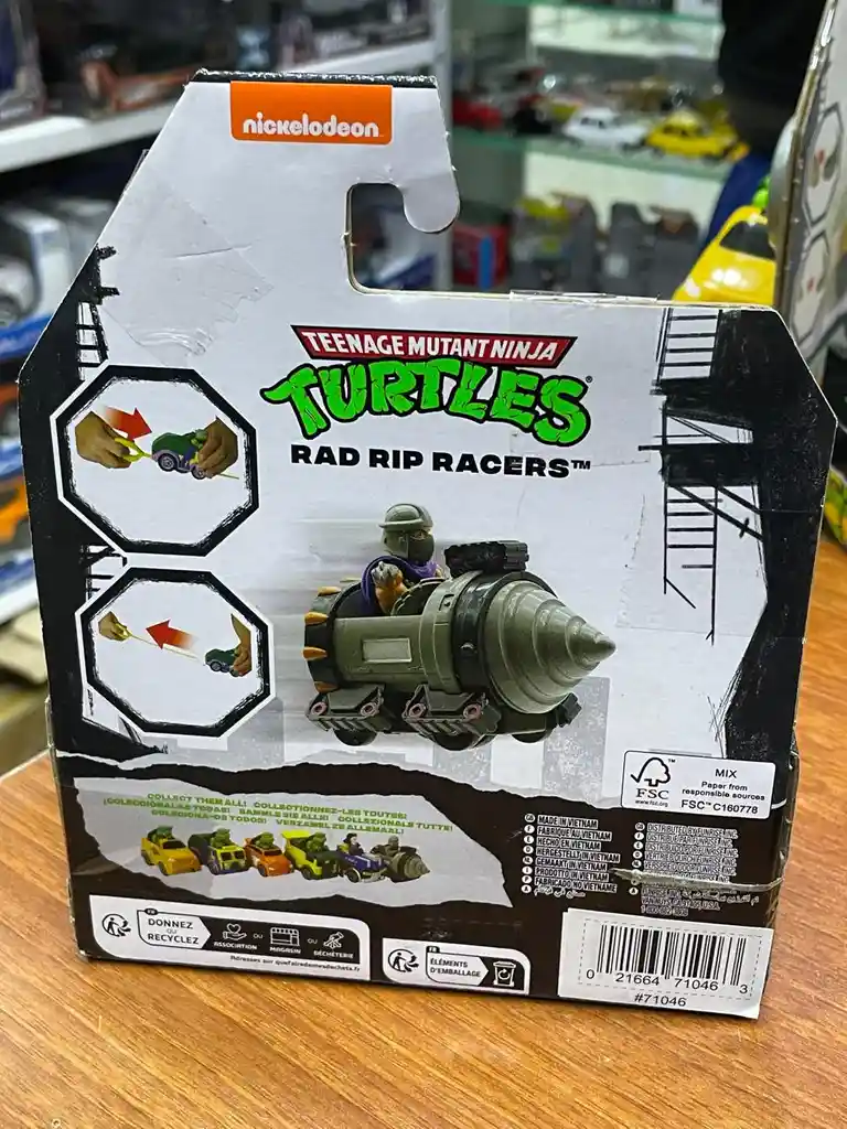 Carro De Impulso Tortugas Ninja Shredder Escala 180