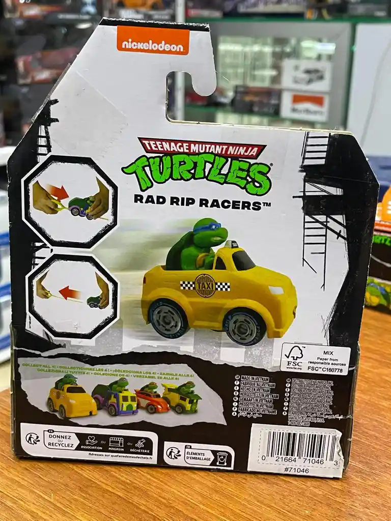 Carro De Impulso Tortugas Ninja Leonardo Escala 180