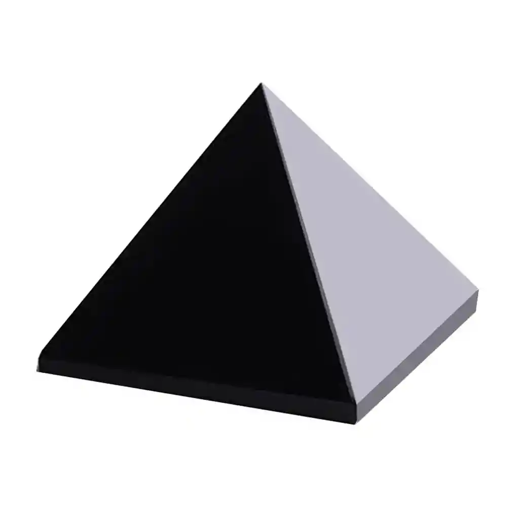 Pirámide De Piedra Obsidiana Negra