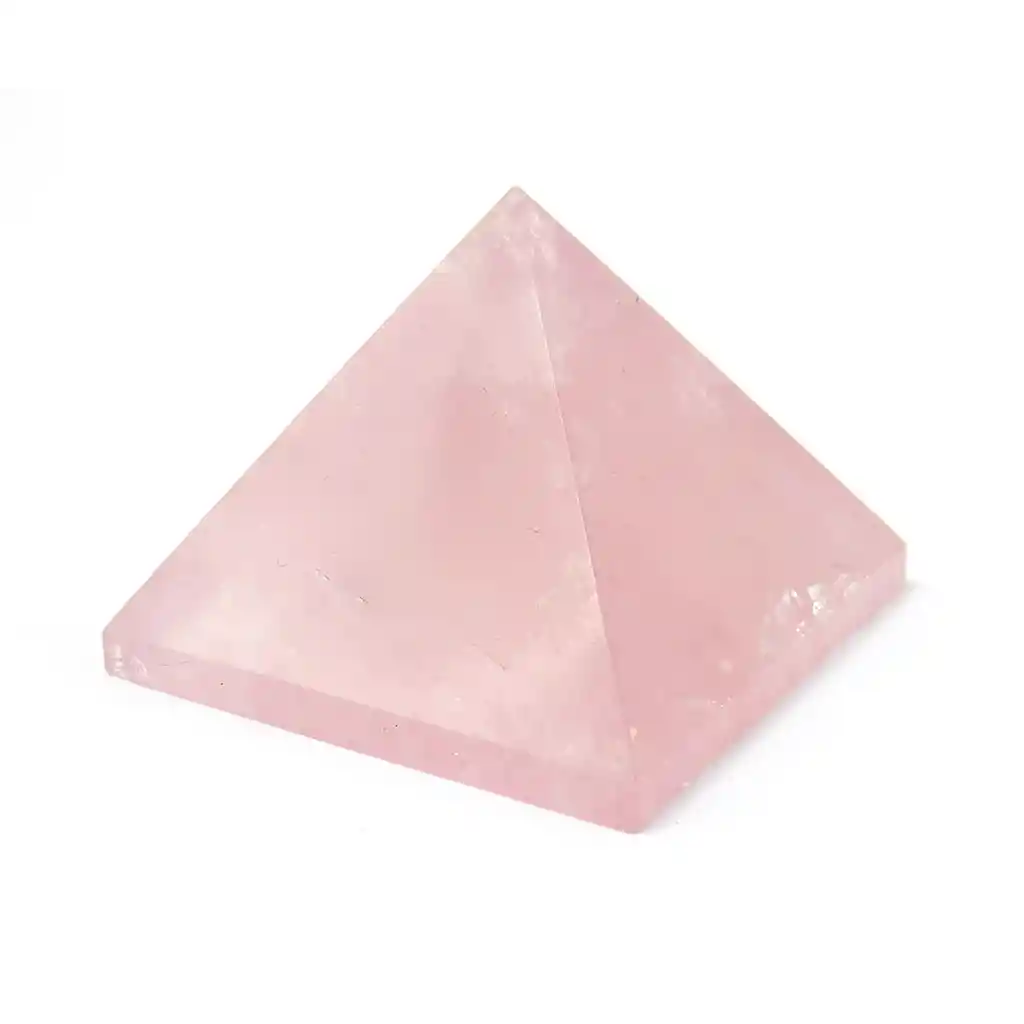 Pirámide De Piedra Cuarzo Rosado