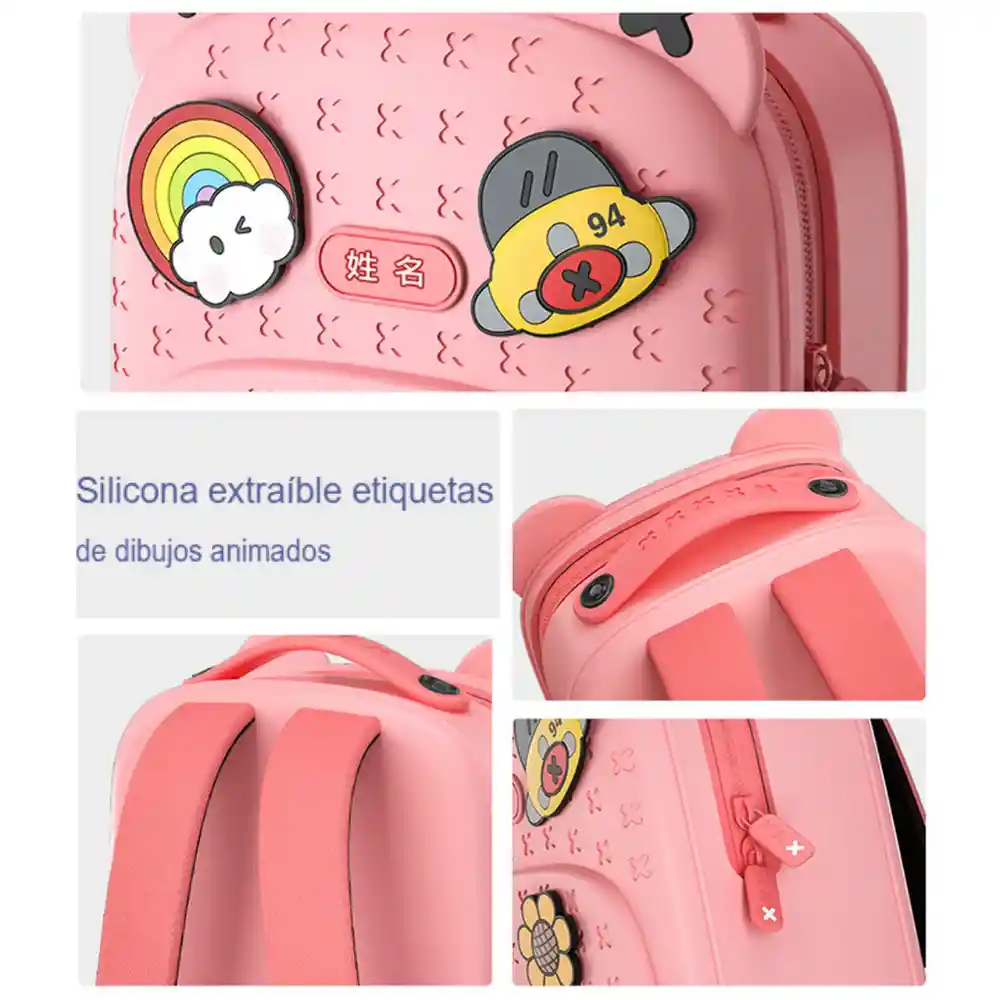 Combo Morral Escolar Infantil Dibujos Animados + Cartuchera