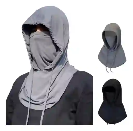 Mascara De Protección Solar Para La Cara - Cuello Ajustable