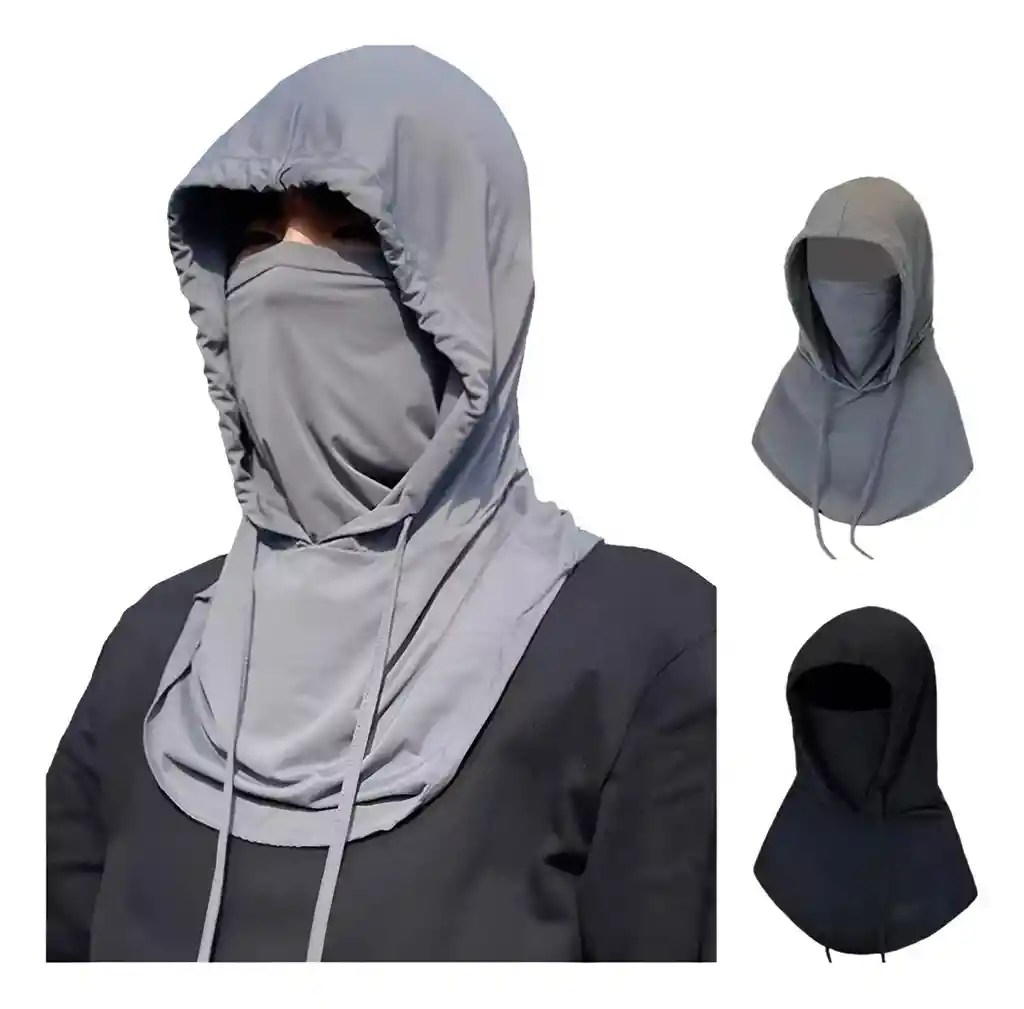 Mascara De Protección Solar Para La Cara - Cuello Ajustable