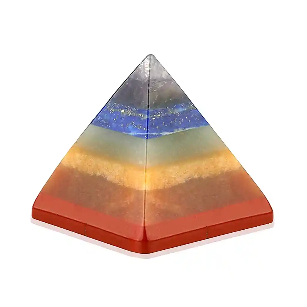 Pirámide De Piedras 7 Chakras Armonía Y Equilibrio