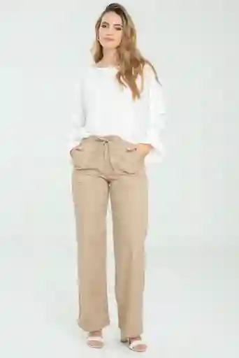 Pantalon Dril Alexey Color Beige Oscuro Talla 6