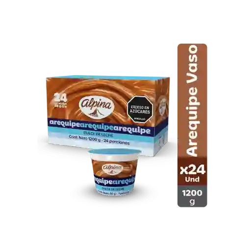 Arequipe Alpina Vaso 50 Gr X24