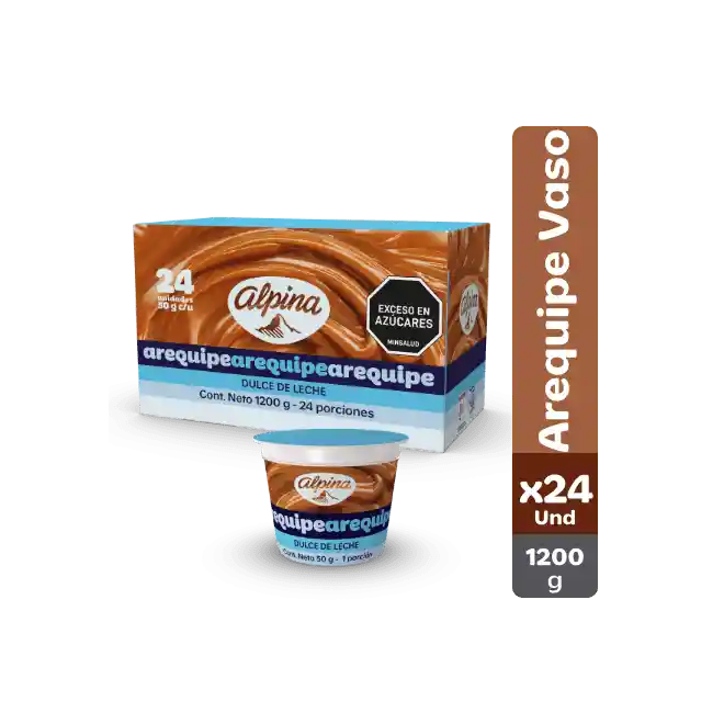 Arequipe Alpina Vaso 50 Gr X24