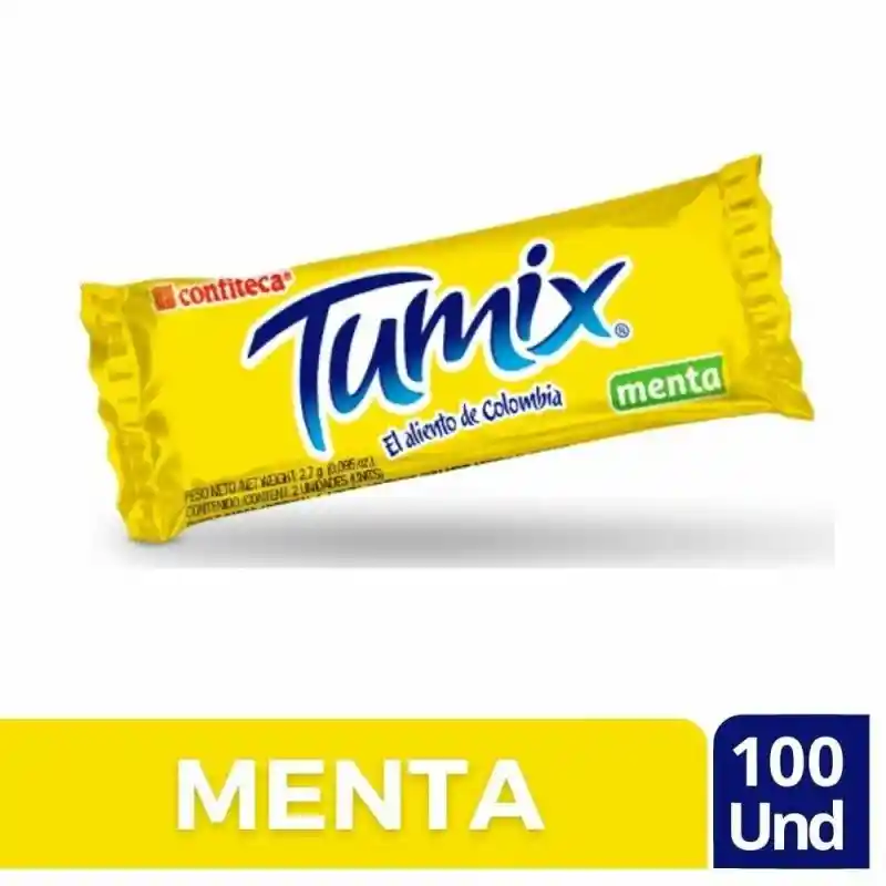 Chicles Tumix Menta X100
