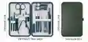 Kit Estuche Manicure Pedicure Cortauñas X18 Piezas Viaje