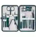 Kit Estuche Manicure Pedicure Cortauñas X18 Piezas Viaje