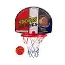 Kit De Tablero De Baloncesto Aro + Malla + Pelota/ Nba