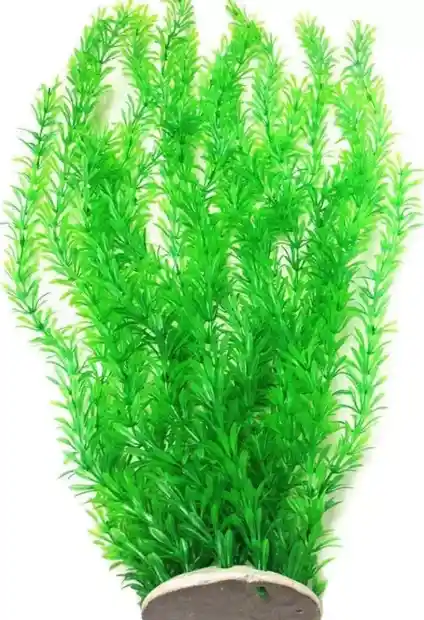 Planta Plastica 30 Cm Verde Para Acuario